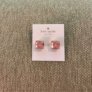 Kate Spade New York square stud earrings (lilac)